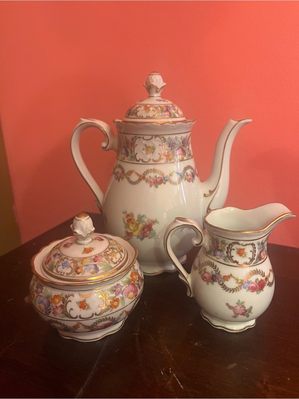 Vintage Schumann Bavaria Set ‘Dresden Flowers’